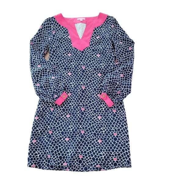 Lilly Pulitzer Silk Seashell Tunic Dress Size 0 - Picture 1 of 7
